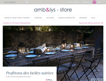 Tablet Screenshot of ambelys-store.com